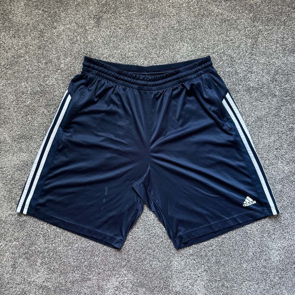 Adidas Climalite Athletic Shorts Navy Blue Size XL